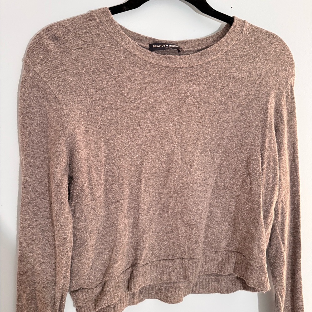 Cozy Brown Long Sleeve Sweater